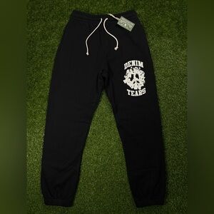 Denim Tears University Sweatpants Black